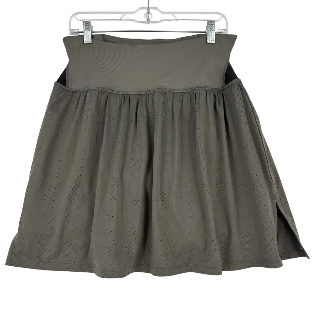 Copper Life Skort Size XL Back Support Gray Black Lined Skirt‎ by Tommie Copper
